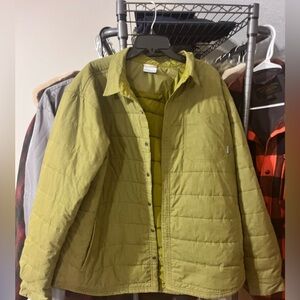 Columbia Olive Green Men’s Outdoor Puffy Shirt Jacket XXL